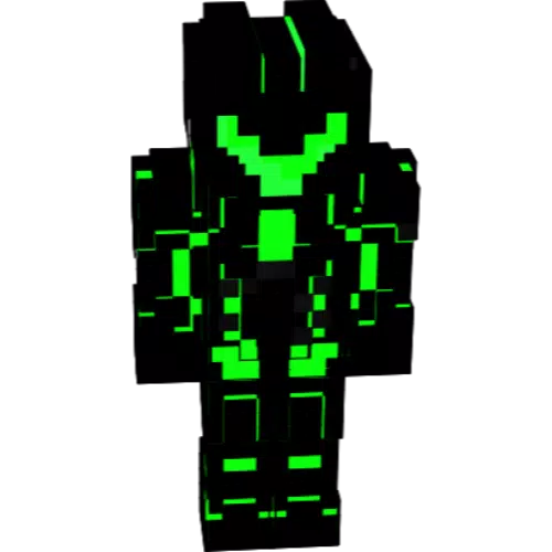 Zielony robot 3D, Nova Skin