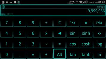 SCalc Neon Green theme syot layar 2