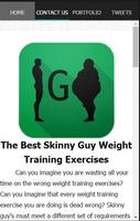 Skinny Guy Body Workout Tips capture d'écran 1