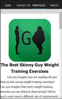Skinny Guy Body Workout Tips capture d'écran 2