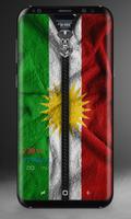 Kurdistan Flag for Kurdish Affiche