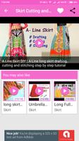 Skirt Cutting Stitching Videos:Skirt Design Idea capture d'écran 3