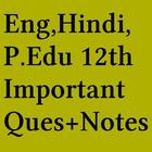 Eng Hindi Phy.Edu 12 th Notes icône