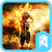 Fire Motorcycle Launcher theme