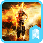 Fire Motorcycle Launcher theme-icoon