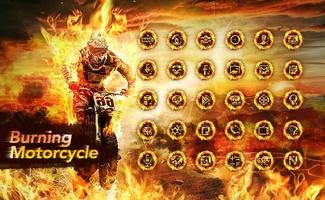 Fire Motorcycle Launcher theme پوسٹر