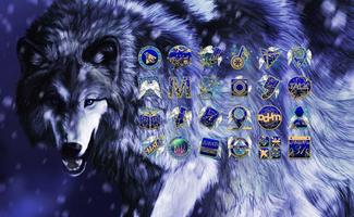 Ice Wolf theme پوسٹر