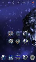 Ice Wolf theme capture d'écran 2