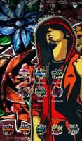 Graffiti Hiphop Warrior theme 스크린샷 2