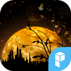 Wish upon a full moon theme icon