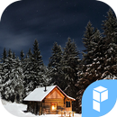 Cottage in the winter forest APK