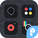 Dark & Simple launcher theme icône