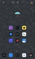 Dark & Simple launcher theme স্ক্রিনশট 1