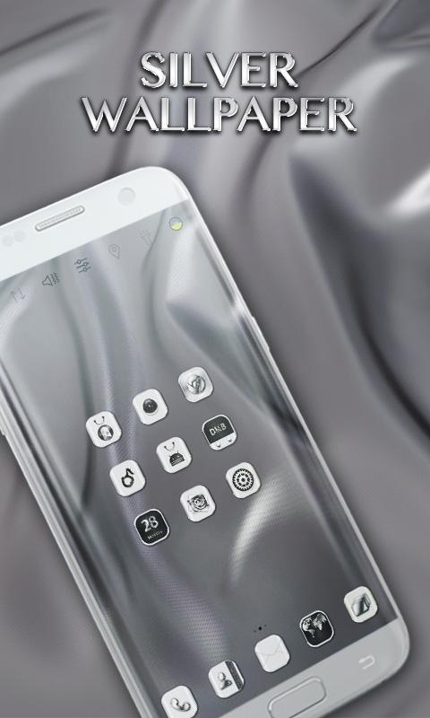 Hd Silver Wallpaper Theme For Android Apk