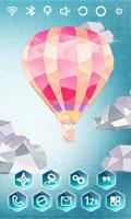 Paper Balloon Launcher Theme تصوير الشاشة 1