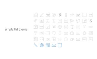 Simple Flat launcher theme bài đăng