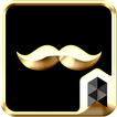 Simple Gold Mustache Widgetpack Launcher theme