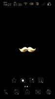 Simple Gold Mustache Widgetpack Launcher theme ảnh chụp màn hình 1