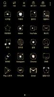 Simple Gold Mustache Widgetpack Launcher theme ảnh chụp màn hình 2