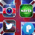 Space Unionjack Launcher Theme