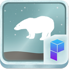 Cute Polar Bear Theme آئیکن