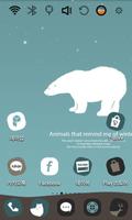 Cute Polar Bear Theme plakat