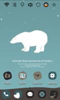 Cute Polar Bear Theme syot layar 1