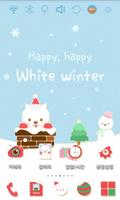 Cute Santa Launcher Theme syot layar 1