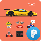 Speed Racing Car Theme icône