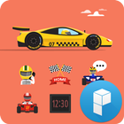 Speed Racing Car Theme आइकन