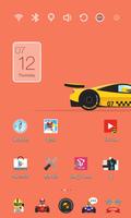 Speed Racing Car Theme الملصق