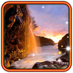 ”Waterfall Sunset HD LWP