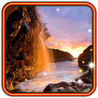 Waterfall Sunset HD LWP biểu tượng