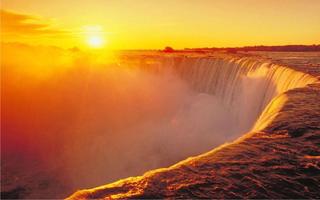 Waterfall Sunset HD LWP اسکرین شاٹ 2