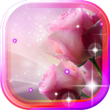 Roses Pink live wallpaper icono