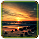 Sea Sunset live wallpaper icône