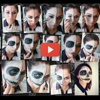 100+ Skeleton Makeup Video capture d'écran 1