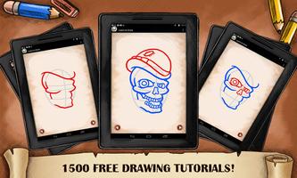 Learn To Draw Skull Tattoo capture d'écran 1