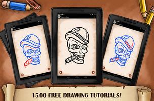 Learn To Draw Skull Tattoo screenshot 2