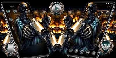 Fire Skull Gun Theme 截图 3