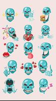 Skull Emoji Stickers capture d'écran 1