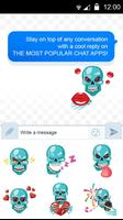 Skull Emoji Stickers imagem de tela 2