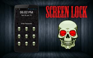 پوستر Skull Pattern Screen Lock Real