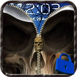 Skull Zip Screen Lock