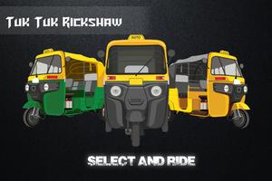 Tuk Tuk Rickshaw Affiche