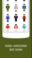 3D Boy Skins for Minecraft PE imagem de tela 1