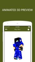 3D Boy Skins for Minecraft PE captura de pantalla 2