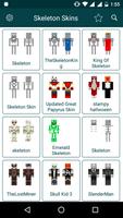 Skeleton Skins for Minecraft Affiche
