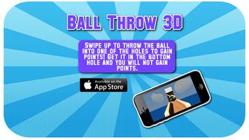 Ball Throw 3D Affiche