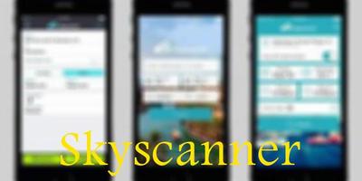 Guide for Skyscanner all flights, cars and hotels Affiche